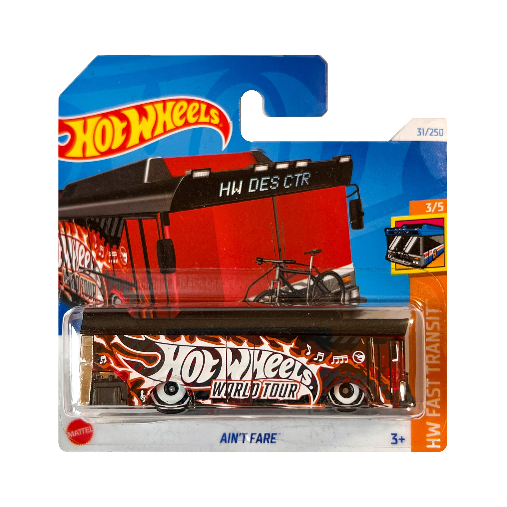 Masinuta metalica Hot Wheels, Ain't Fare Treasure Hunt, 1:64, Negru