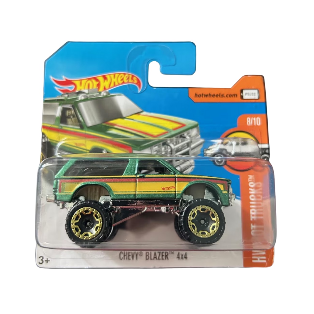 Masinuta Hot Wheels Chevy Blazer 4x4, HW Hot Trucks 2017, Verde, 1:64