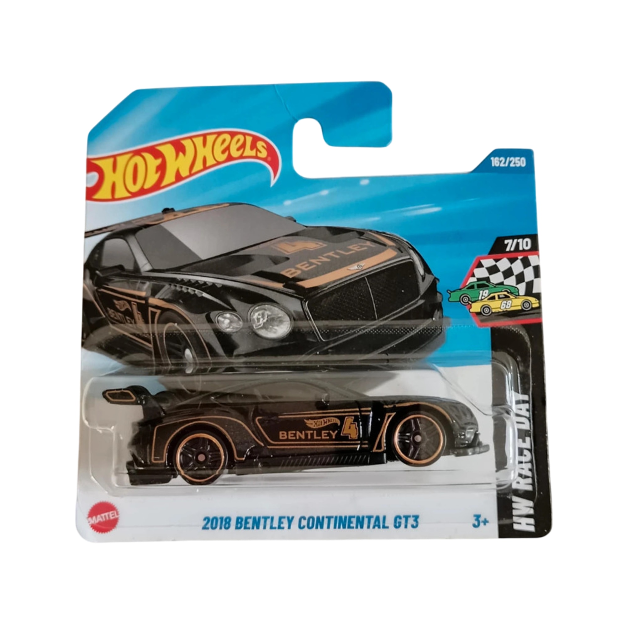 Masinuta Hot Wheels 2018 Bentley Continental GT3, negru, 1:64 - model 2025