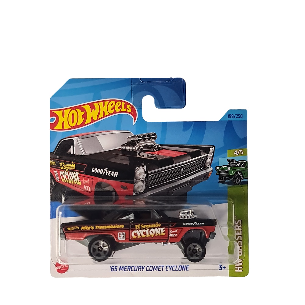 Masinuta metalica Hot Wheels, '65 Mercury Comet Cyclone, Colectia HW Gassers, Editie 2023, 1:64, multicolor