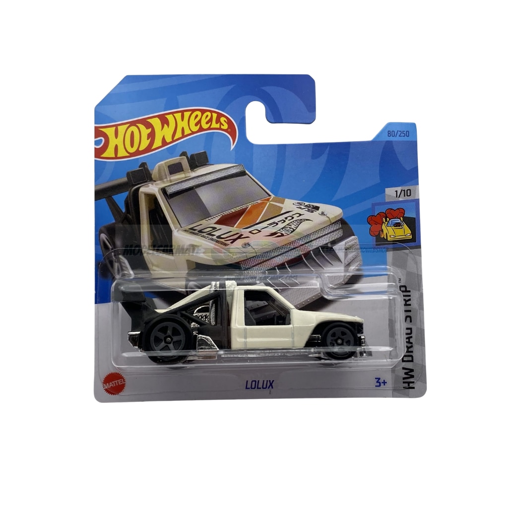 Masinuta Hot Wheels Lolux, Colectia HW Drag Strip 2023, Alb, 1:64