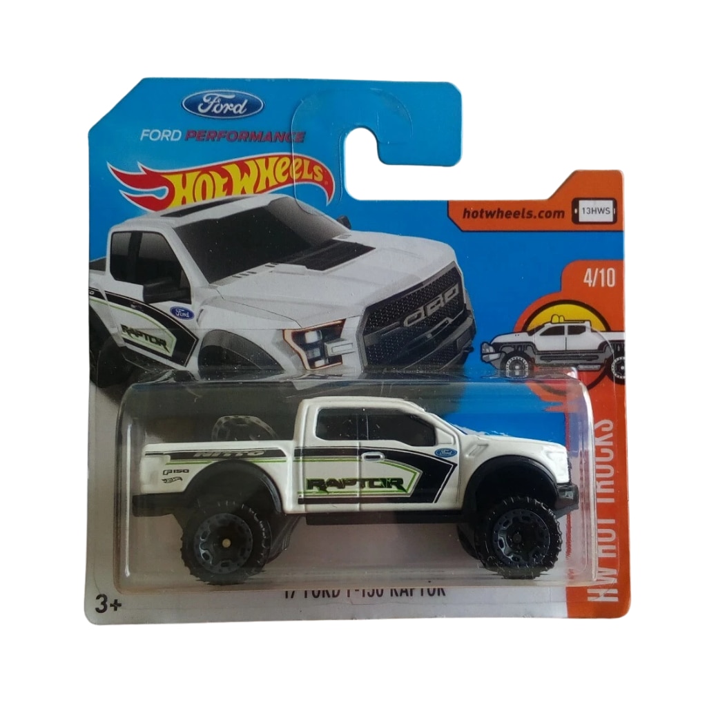 Masinuta Hot Wheels '17 Ford F-150 Raptor, HW Hot Trucks 2017, Alb, 1:64