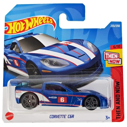 Masinuta Metalica Hot Wheels, Corvette C6R, Albastru, 1:64