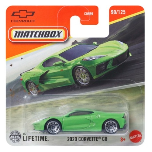 Masinuta Matchbox Corvette C8 2020, editia 2025, 1:64, Verde