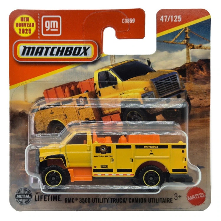 Masinuta Metalica GMC 3500 Utility Truck, Matchbox, 1:64