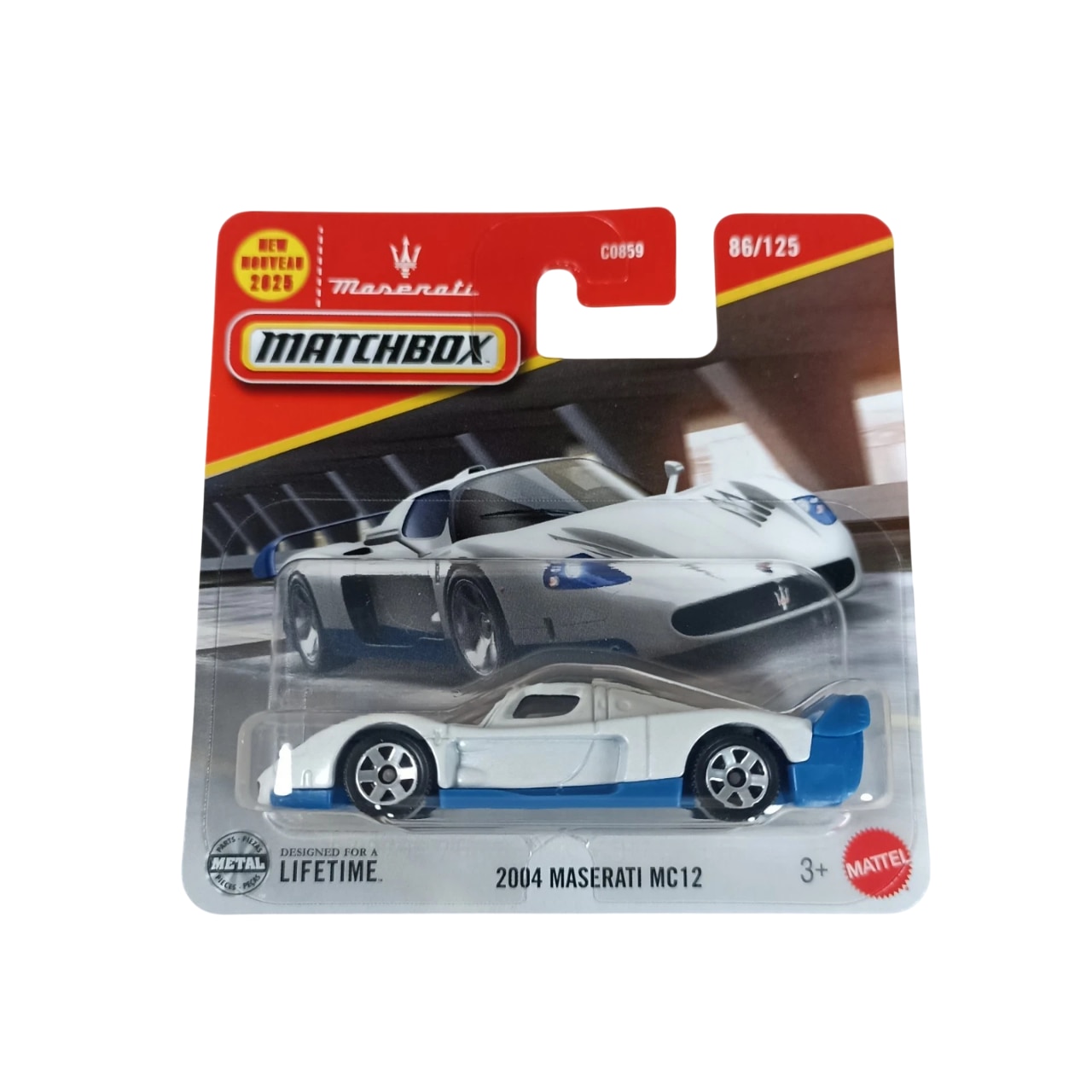MatchBox 2004 Maserati MC12 Alb 2025 1:64
