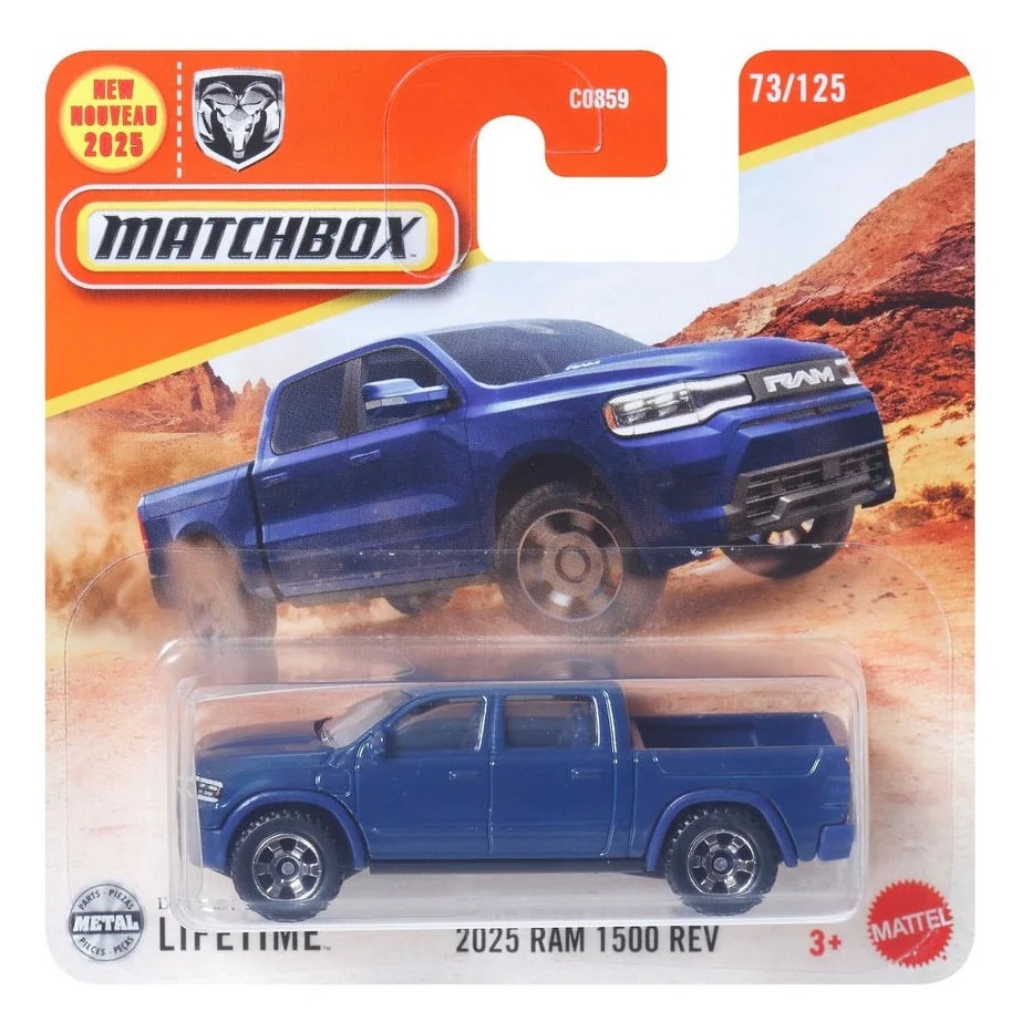 Masinuta metalica Matchbox, 2025 RAM 1500 REV, Albastru, 1:64