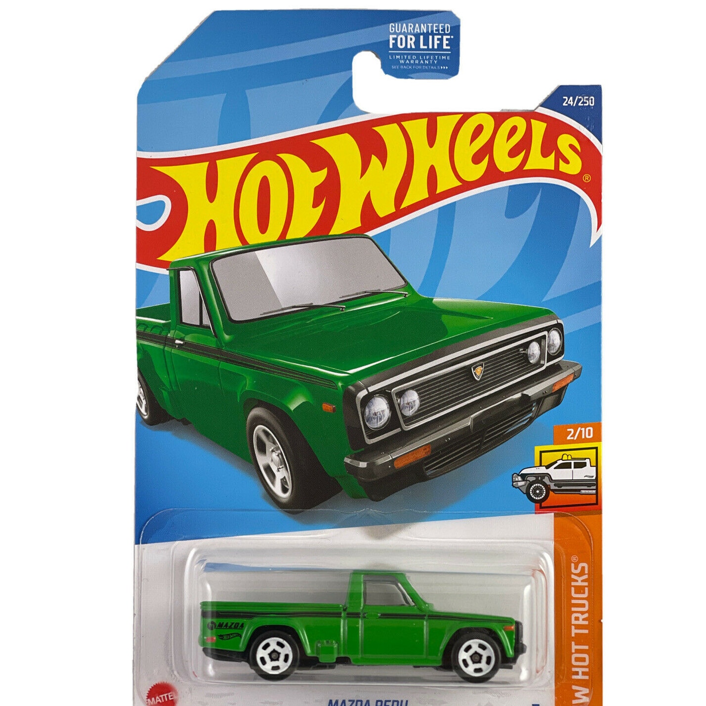 Masinuta Metalica Hot Wheels, Mazda Repu, Verde, 1:64