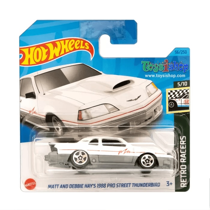 Masinuta Metalica Hot Wheels, Matt and Debbie Hay's 1988 Pro Street Thunderbird, Alb, 1:64