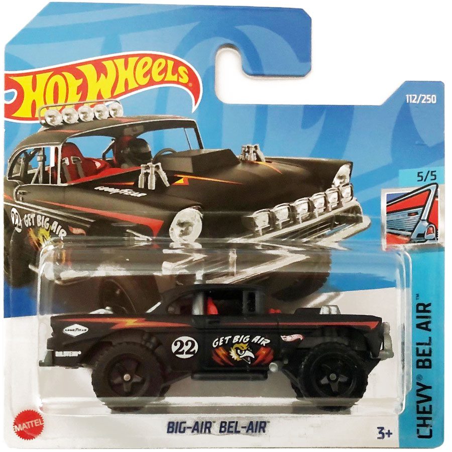 Masinuta Metalica Hot Wheels, Big-Air Bel-Air, Negru, 1:64