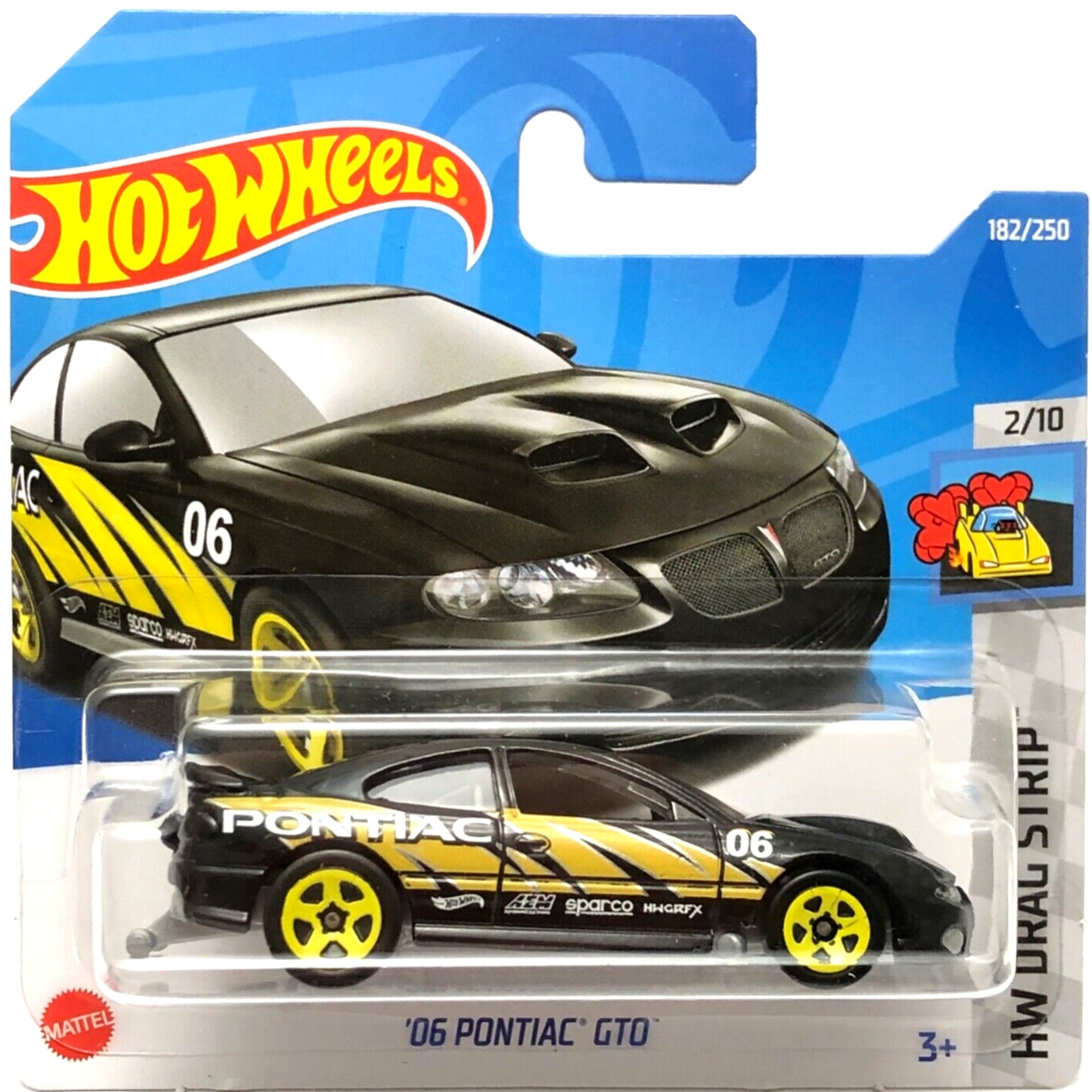 Masinuta Metalica Hot Wheels, '06 Pontiac GTO, Negru, 1:64