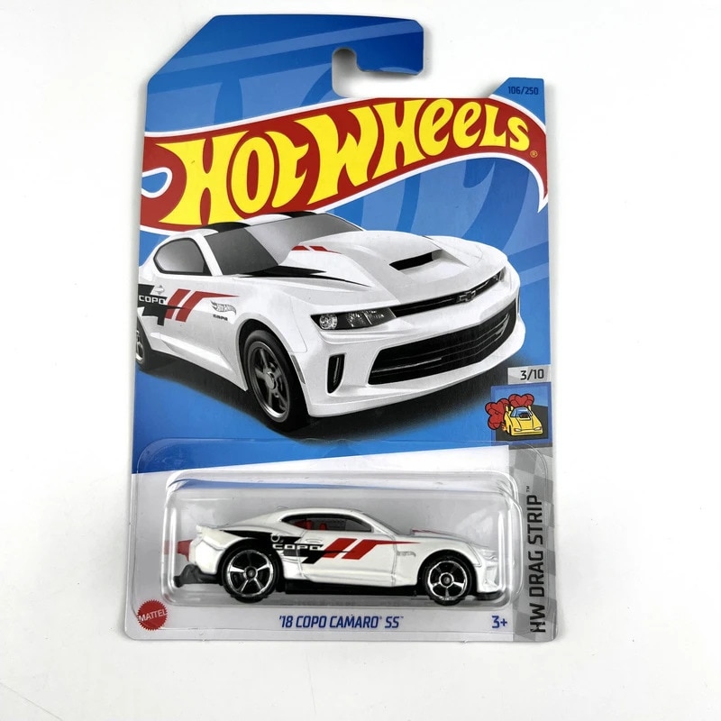 Masinuta metalica Hot Wheels, '18 Copo Camaro SS, Alb, 1:64