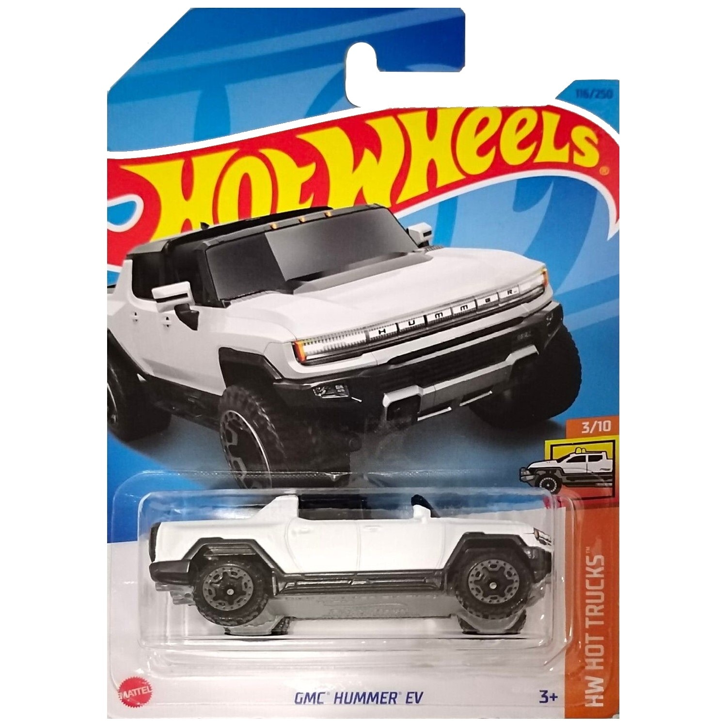 Masinuta Hot Wheels, GMC Hummer EV, alb