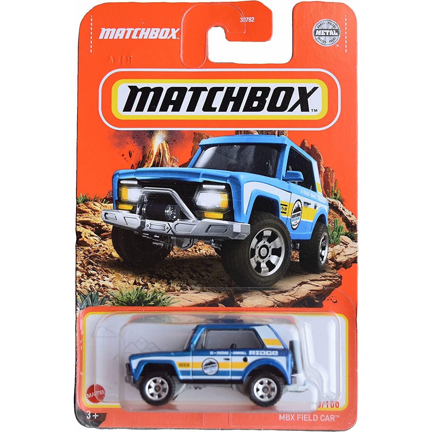 Masinuta Metalica Matchbox, MBX Field Car, Albastru, 1:64