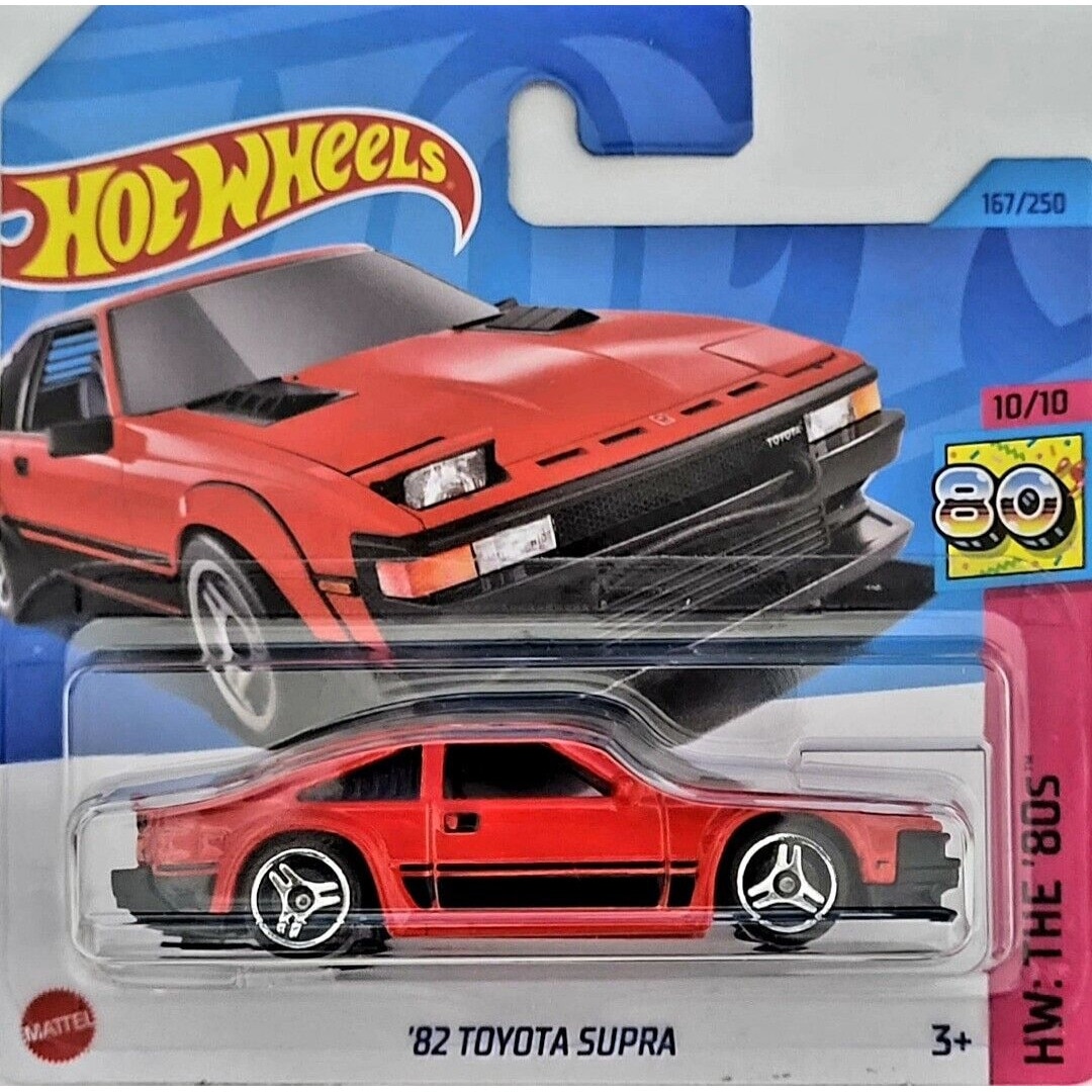 Masinuta metalica Hot Wheels, '82 Toyota Supra, Rosu, 1:64