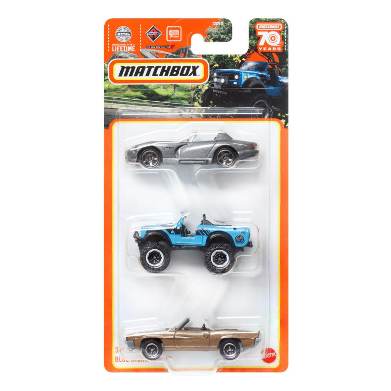 Set 3 Masinute Metalice - Matchbox, Blue Highways III, 1:64