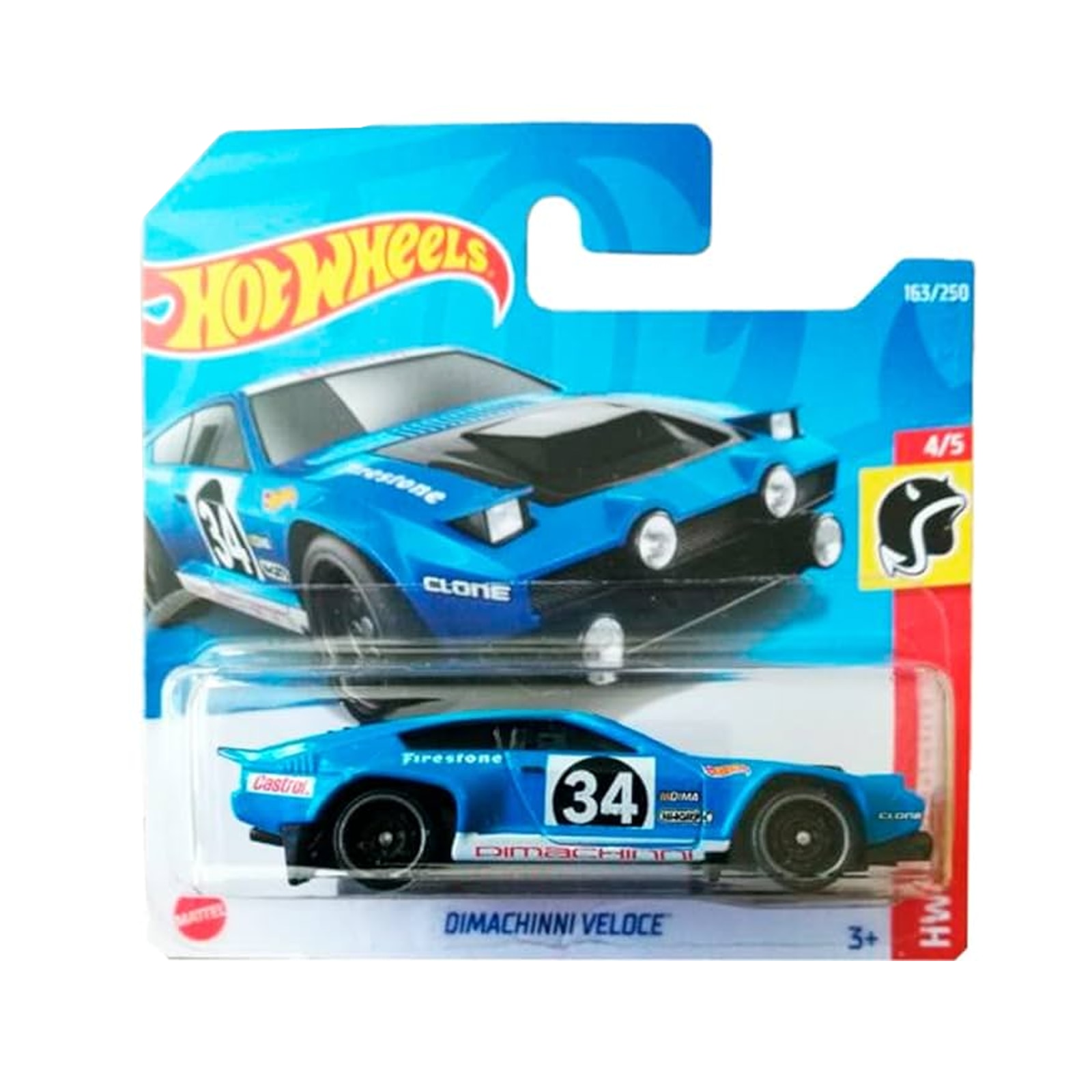 Masinuta Metalica Hot Wheels, Dimachinni Veloce, Albastru, 1:64