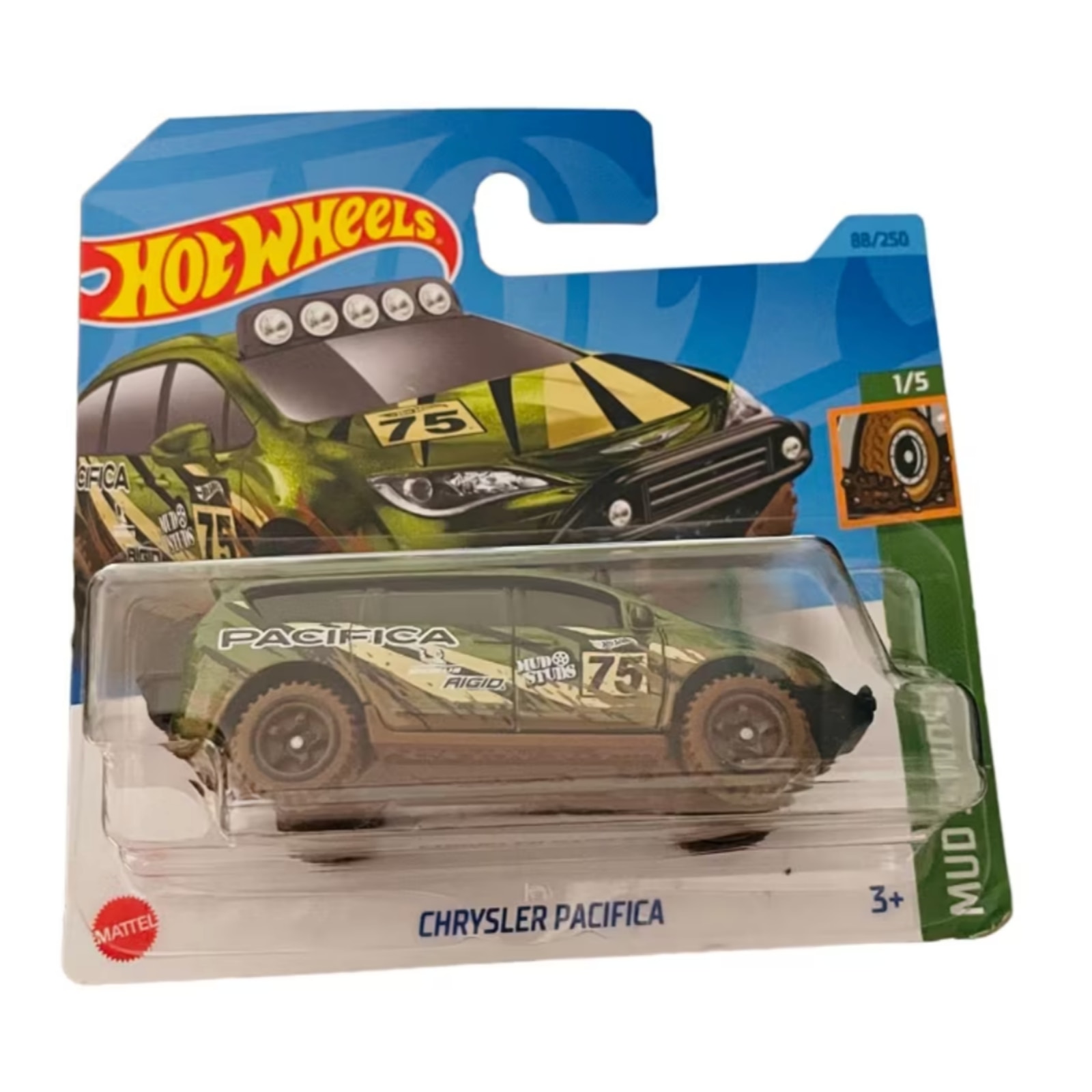 Masinuta Metalica Hot Wheels Chrysler Pacifica, Verde, 1:64