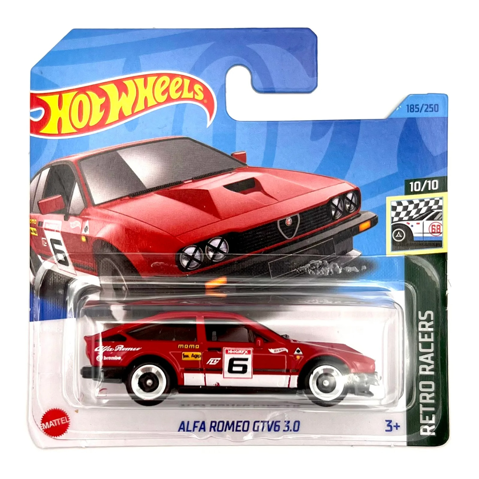 Masinuta Metalica Hot Wheels Alfa Romeo GTV6 3.0, Rosu, 1:64