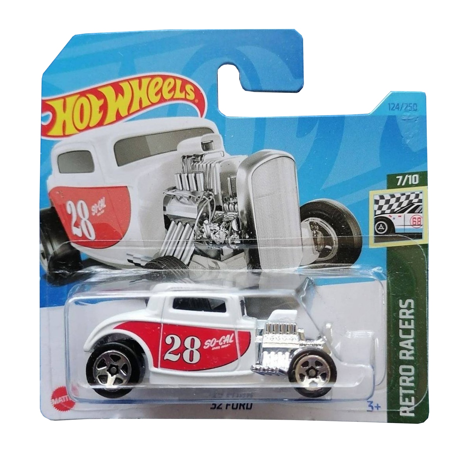 Masinuta Metalica Hot Wheels '32 Ford, Alb, 1:64