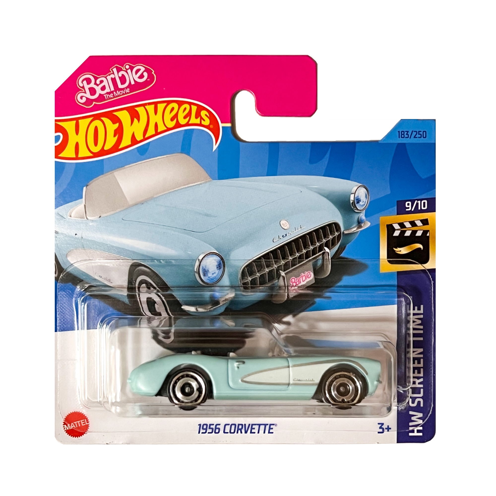 Masinuta metalica Hot Wheels, 1956 Corvette, 1:64, Albastru