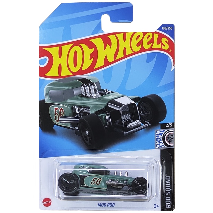 Masinuta Metalica Hot Wheels, Mod Rod, Verde, 1:64