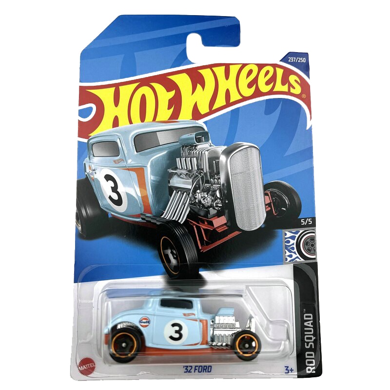 Masinuta Metalica Hot Wheels, '32 Ford, Bleumarin cu Portocaliu, 1:64