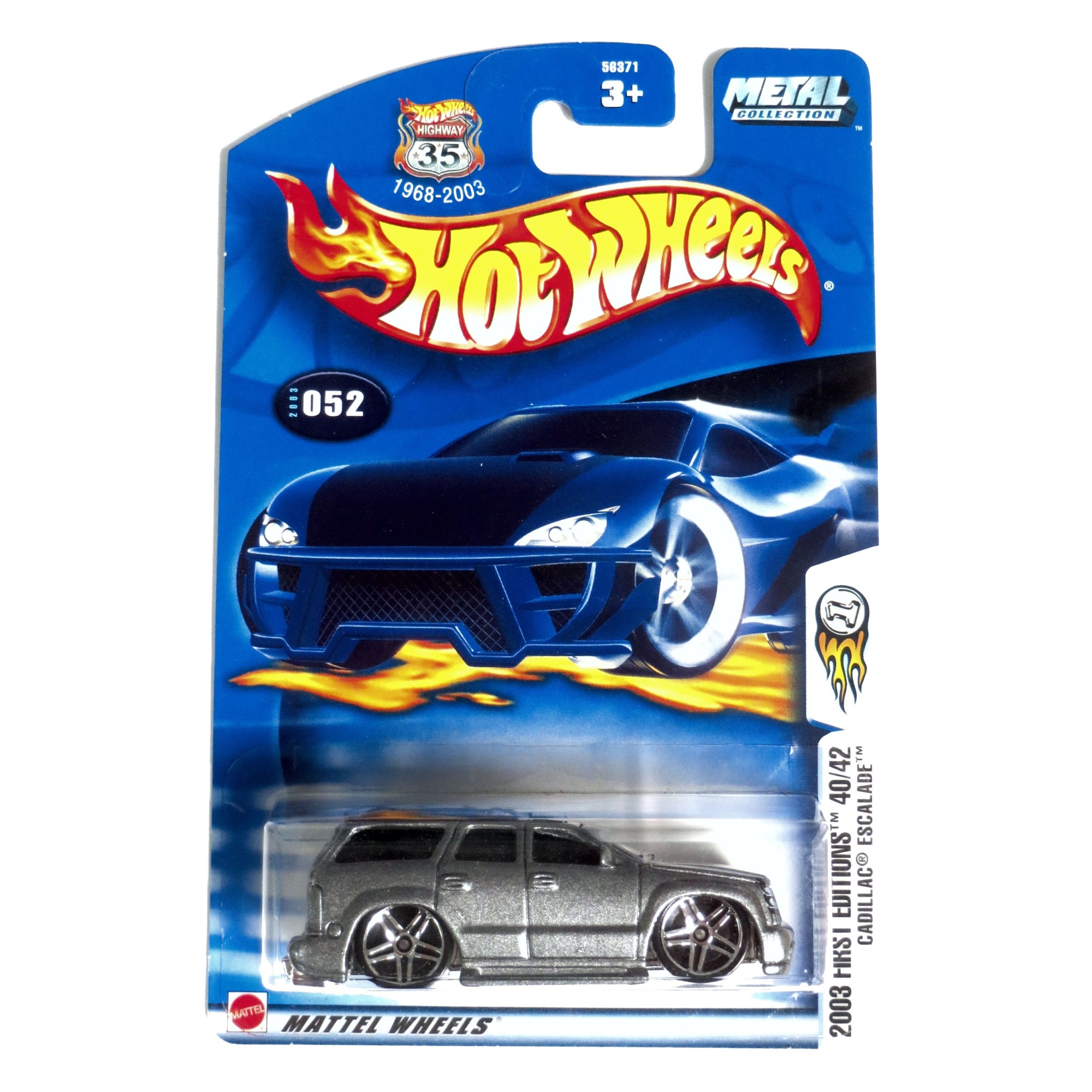 Masinuta metalica Hot Wheels, Cadillac Escalade, Colectia 2003, Gri, 1:64