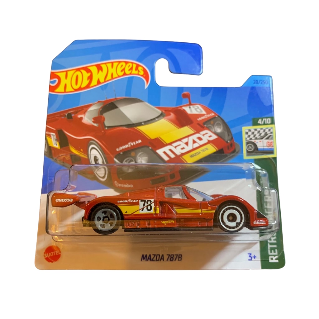 Masinuta metalica Hot Wheels, Mazda 787B, 1:64, Culoare Rosu