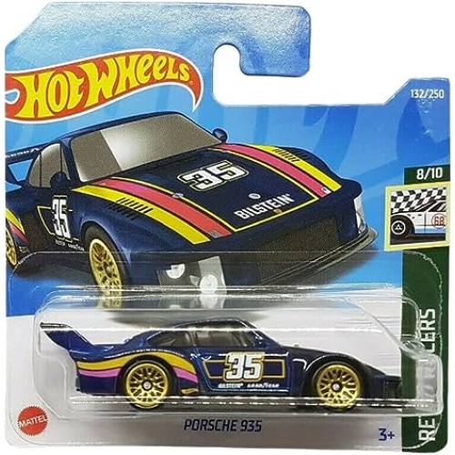 Macheta Auto Hot Wheels, Porsche 935, 1:64, Albastru, Colectia 2022