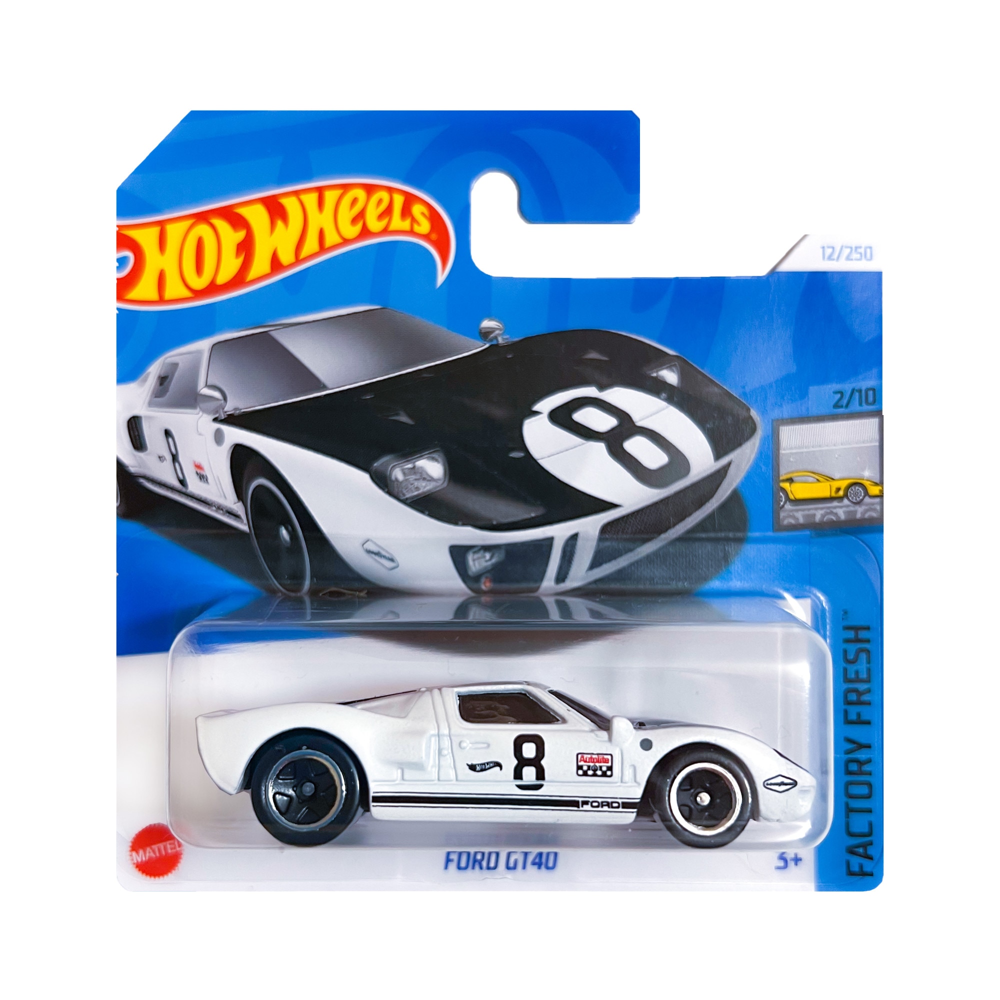 Masinuta metalica Hot Wheels 2024, Ford GT40, 1:64, Alb