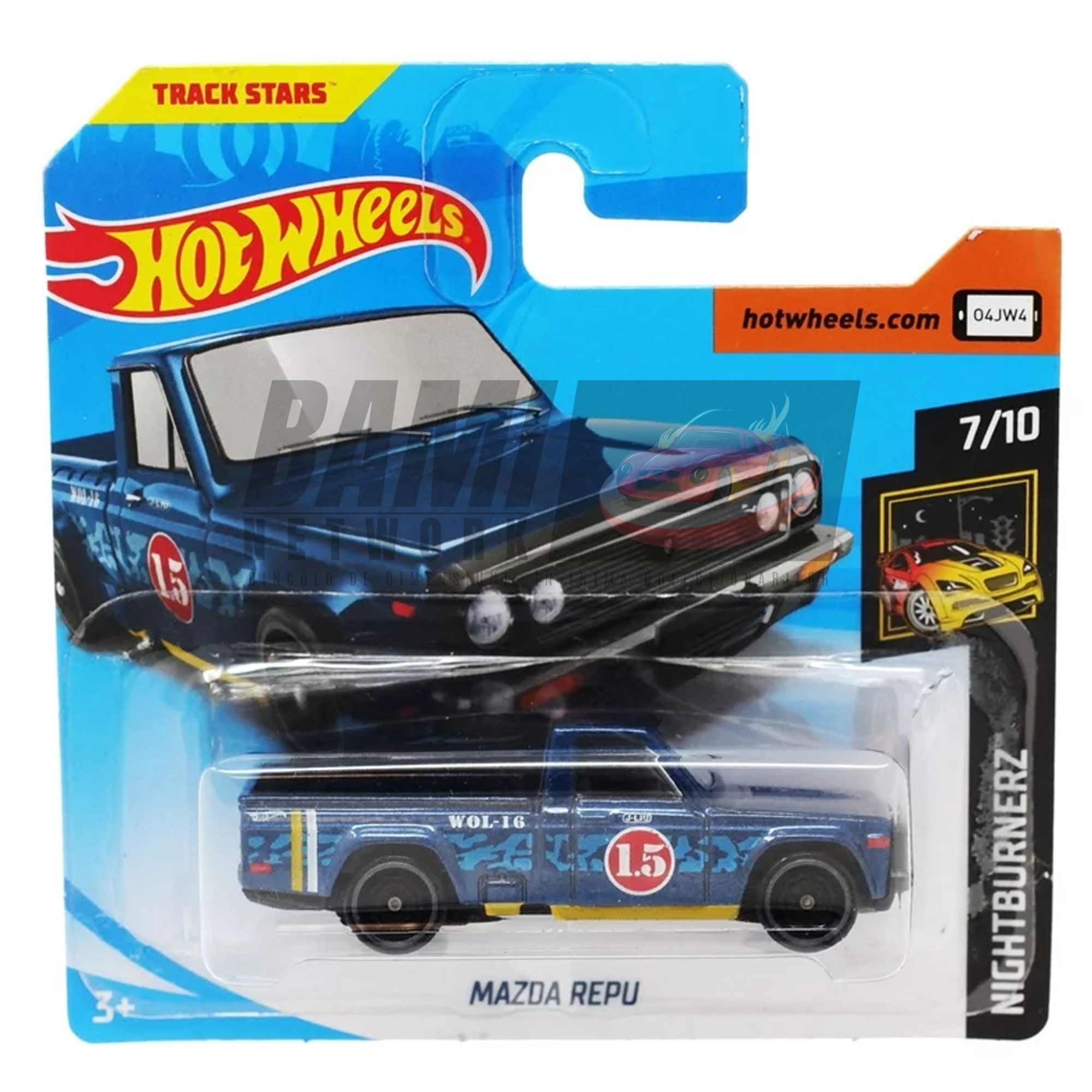 Masinuta Metalica Hot Wheels Mazda Repu, Colectia 2019, Albastru, 1:64
