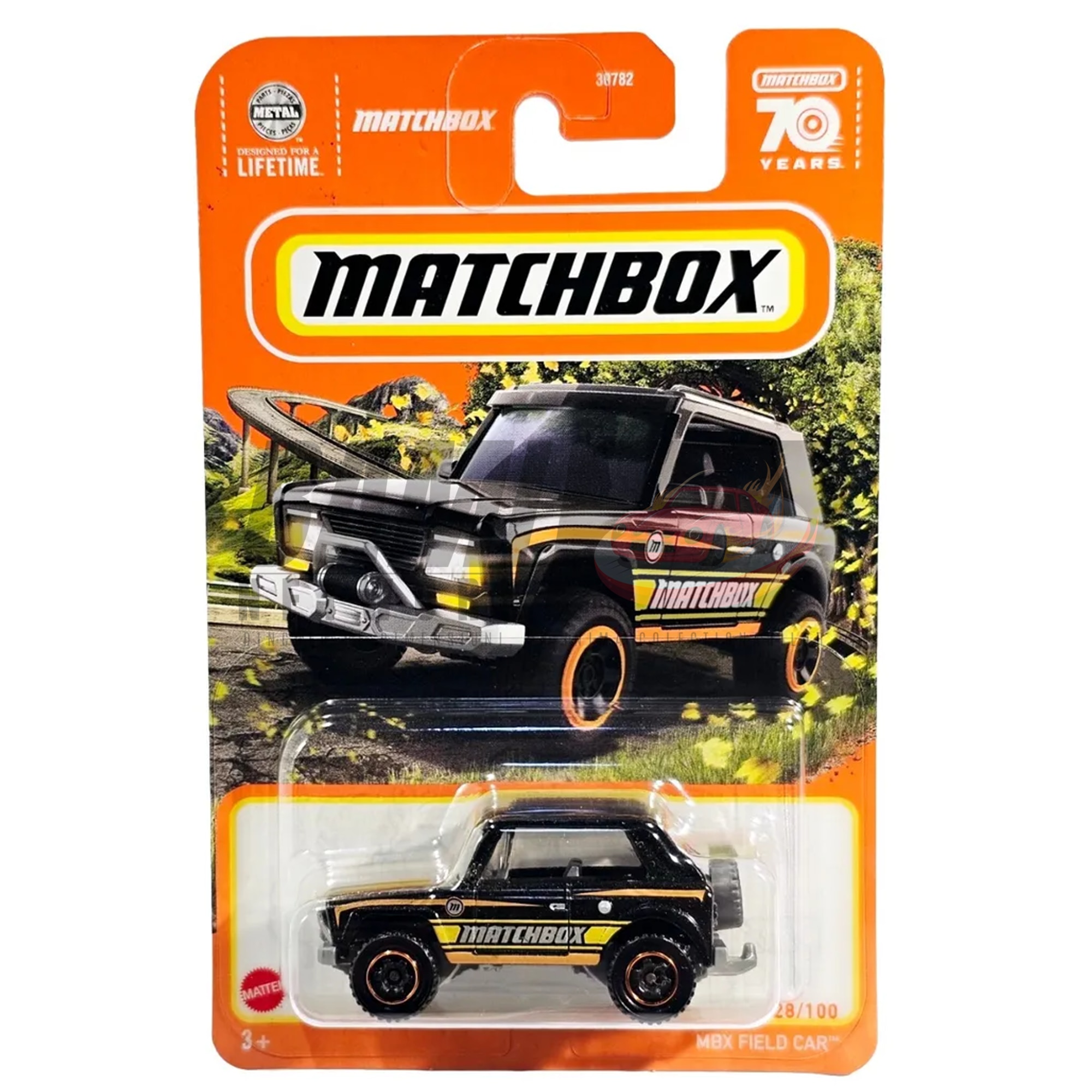 Masinuta Metalica Matchbox MBX Field Car, Negru, 1:64