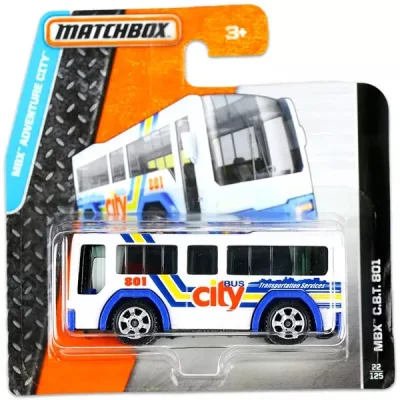 Masinuta metalica Matchbox MBX C.B.T 801, MBX Adventure City, Colectia 2016, Alb, 1:64