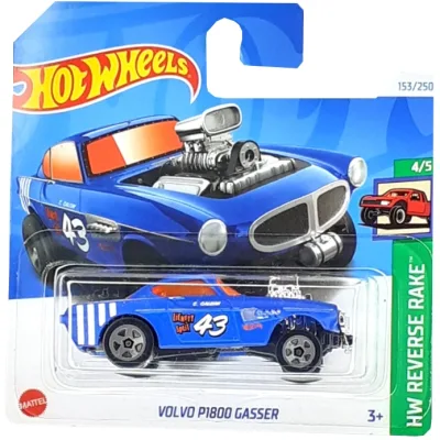 Masinuta metalica Hot Wheels, Volvo P1800 Gasser, 1:64