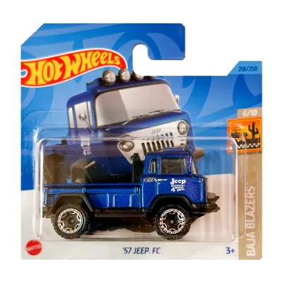 Masinuta metalica Hot Wheels, '57 Jeep FC 1:64, Albastru