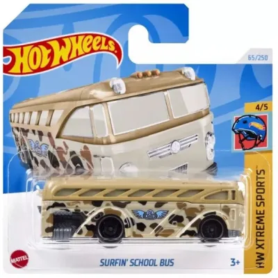 Masinuta metalica Hot Wheels, Surfin' School Bus, 1:64